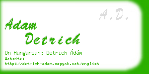 adam detrich business card